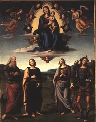Jungfrau und Kind mit Heiligen, nach 1497